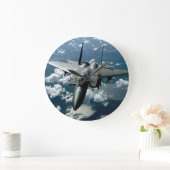 Kampfjet Große Wanduhr (Zuhause)