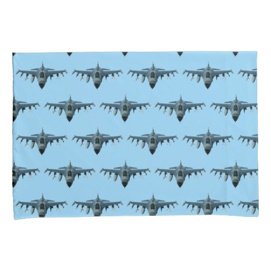 Kampfjet Kissenbezug (Vorderseite-Rechts)