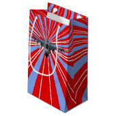Kampfjet Kleine Geschenktüte (Rückseite Schrägansicht)