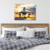Kampfjet Leinwanddruck (Insitu (Schlafzimmer))