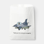 Kampfjet Militärflugzeuge Geburtstag Geschenktütchen (Vorderseite)
