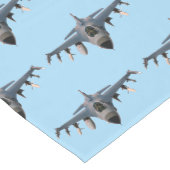 Kampfjet Mittelgroßer Tischläufer (Ecke)
