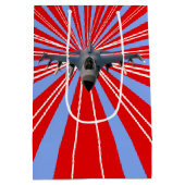 Kampfjet Mittlere Geschenktüte (Rückseite)