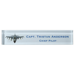 Kampfjet Namensplakette