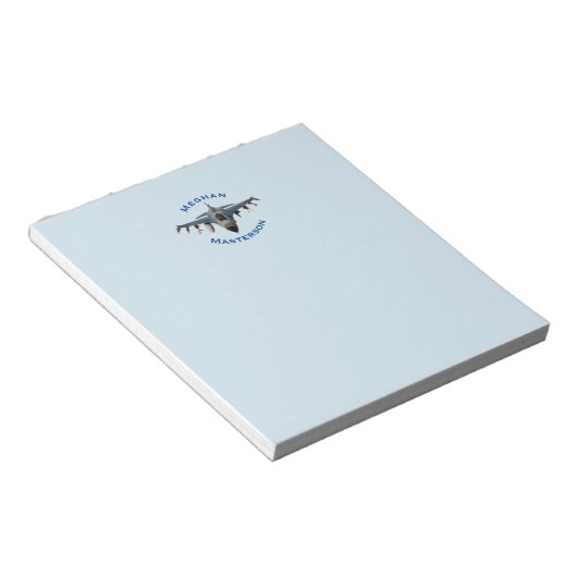 Kampfjet Notizblock (angewinkelt)