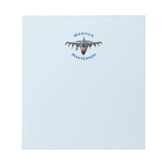 Kampfjet Notizblock (Vorderseite)