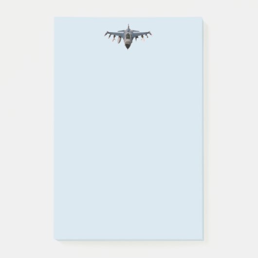 Kampfjet Post-it Klebezettel (Vorderseite)