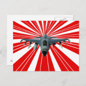 Kampfjet Postkarte (Vorne/Hinten)