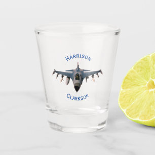 Kampfjet Schnapsglas