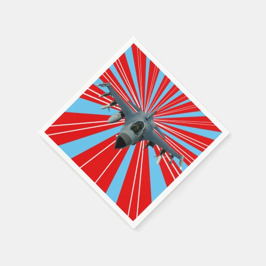 Kampfjet Serviette (Ecke)