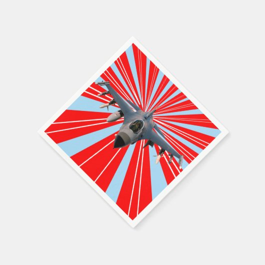 Kampfjet Serviette (Ecke)