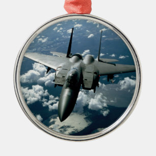 Kampfjet Silbernes Ornament