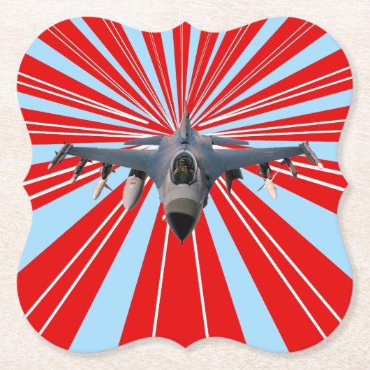 Kampfjet Untersetzer (Vorderseite)
