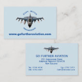Kampfjet Visitenkarte (Vorne/Hinten)