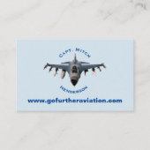 Kampfjet Visitenkarte (Vorderseite)