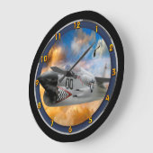 KAMPFJET WILDSKY-GRENZEN GROßE WANDUHR (Winkel)