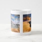 KAMPFJET WILDSKY-GRENZEN Jumbo-Tasse (Vorderseite)
