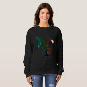 Kampfjetpilot farbenfrohe Farben Kampfflugzeug mil Sweatshirt (Vorne ganz)