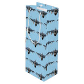 Kampfjets Geschenktüte Für Weinflaschen (Vorderseite Schrägansicht)