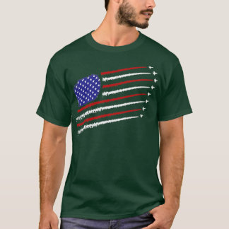 Kampfjets mit US-amerikanischer Flagge 4. Juli 201 T-Shirt