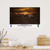 Kampfjump-Operation Nordverzögerung Poster (Küche)