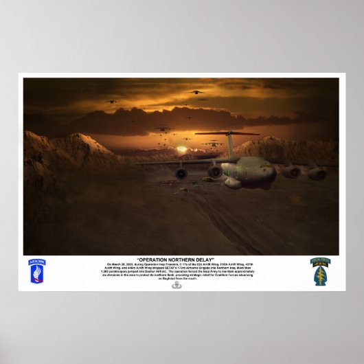 Kampfjump-Operation Nordverzögerung Poster (Vorne)