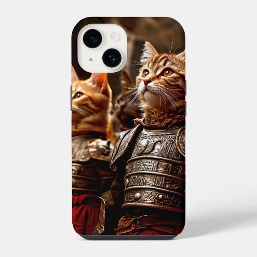 Kampfkatzen iPhone Hülle (Rückseite)