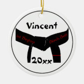 Kampfkunst 1. Grad Black Belt (Rot) Ornament (Vorne)