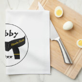 Kampfkunst-1. Grad-Gürtel-Geschirrtuch Geschirrtuch (Viertel Falte)