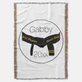 Kampfkunst 2. Grad Black Belt Decke (Vorderseite Vertikal)