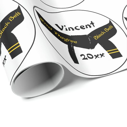 Kampfkunst 2. Grad Black Belt Geschenkpapier (Rolleneckpunkt)