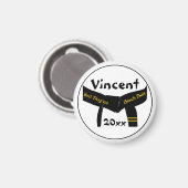 Kampfkunst 2. Grad Black Belt Magnet (Vorderseite/Rückseite)