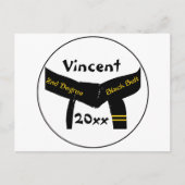 Kampfkunst 2. Grad Black Belt Postkarte (Vorderseite)