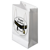 Kampfkunst-4. Grad-Gürtel-alles Gute zum Kleine Geschenktüte (Vorderseite Schrägansicht)