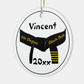 Kampfkunst 5. Grad Black Belt Keramikornament (Links)