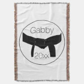 Kampfkunst Basic Black Belt Decke (Vorderseite Vertikal)