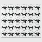 Kampfkunst Basic Black Belt Geschenkpapier (Flach)