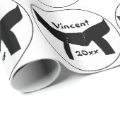 Kampfkunst Basic Black Belt Geschenkpapier (Rolleneckpunkt)