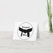 Kampfkunst Basic Black Belt Karte (Vorderseite)