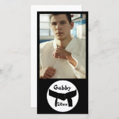 Kampfkunst Basiskarte Schwarzes Gürtel (Vorne/Hinten)