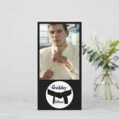 Kampfkunst Basiskarte Schwarzes Gürtel (Stehend Vorderseite)