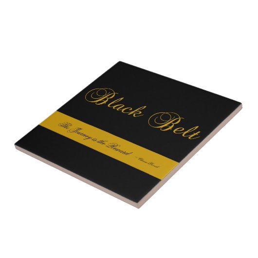 Kampfkunst Black Belt Journey Tile Fliese (Seite)