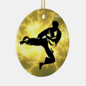 Kampfkunst-Blitz-Bronze-männlicher Entwurf Keramik Ornament (Rechts)