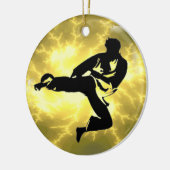 Kampfkunst-Blitz-Bronze-männlicher Entwurf Keramik Ornament (Links)