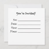 Kampfkunst-Blitz-Einladungen Einladung (Rückseite)