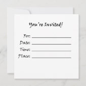 Kampfkunst-Blitz-Einladungen Einladung (Rückseite)