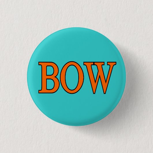 Kampfkunst-Bogen-Knopf Button (Vorderseite)