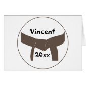 Kampfkunst Brown Belt (Vorderseite (Horizontal))