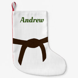 Kampfkunst Brown Belt Kleiner Weihnachtsstrumpf