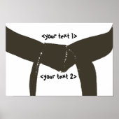 Kampfkunst Brown Belt Poster (Vorne)